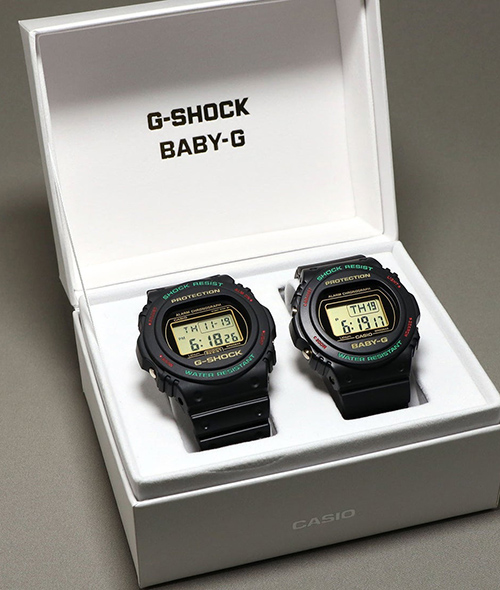 G-Shock & Baby G DW-5700TH-1DR & BGD-570TH-1DR