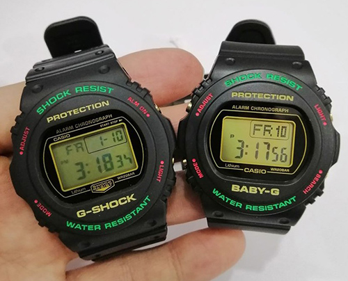 G-Shock & Baby G DW-5700TH-1DR & BGD-570TH-1DR