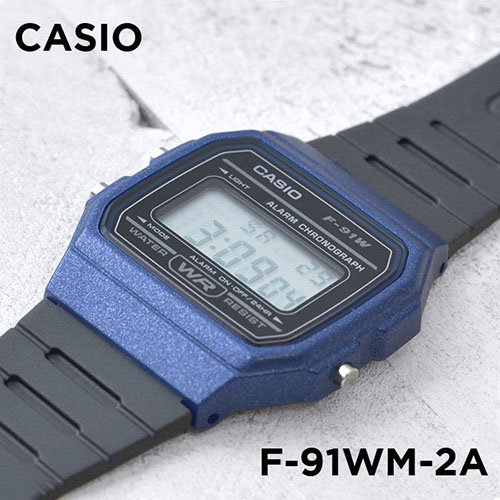 Mặt đồng hồ Casio F-91WM-2ADF cổ điển