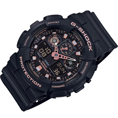 Đồng hồ Casio G-Shock GA-100GBX-1A4DR dây đeo chống thấm nước cao 