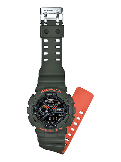 Đồng hồ Casio G-Shock GA-110LN-3ADR dây 2 màu