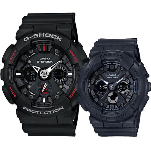 Đồng hồ Casio G Shock GA-120-1A & BA-130-1A
