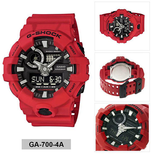 chi tiết đồng hồ G Shock GA-700-4ADR