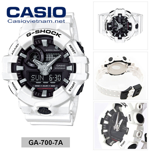 Chi tiết đồng hồ Casio nam GA-700-7ADR