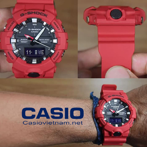 chi tiết đồng hồ Casio GA-800-4ADR
