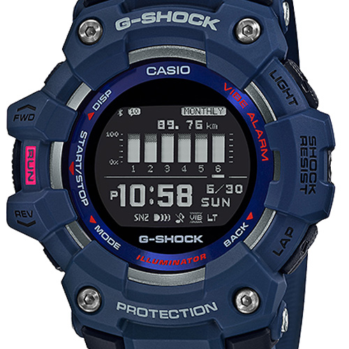 chi tiết mặt đồng hồ Casio G Shock GBD-100-2ADR