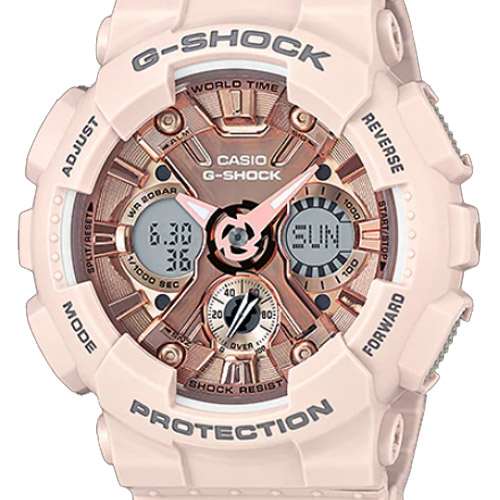 chi tiết mặt đồng hồ casio g shock GMA-S120MF-4A