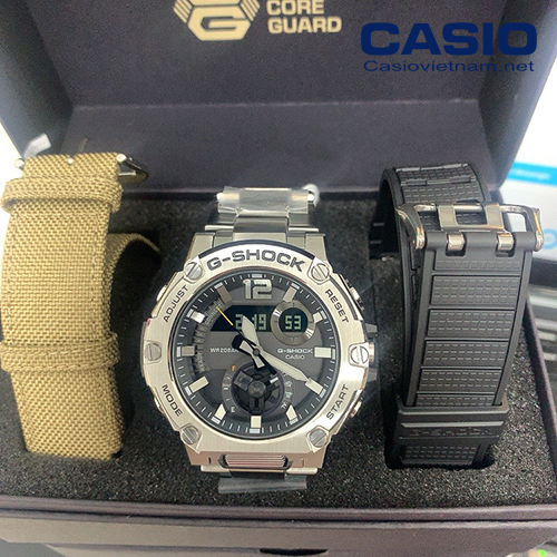 bộ sản phẩm đồng hồ casio g shock GST-B300E-5A