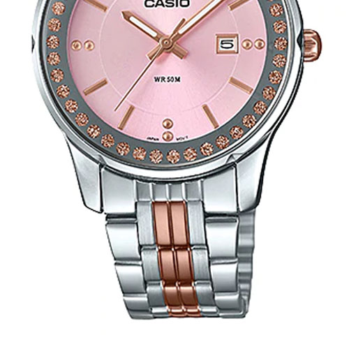 dây kim loại đồng hồ nữ Casio LTP-1358RG-4AVDF