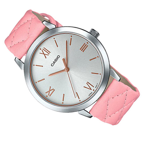 Đồng hồ Casio LTP-E153L-4A dây da màu hồng
