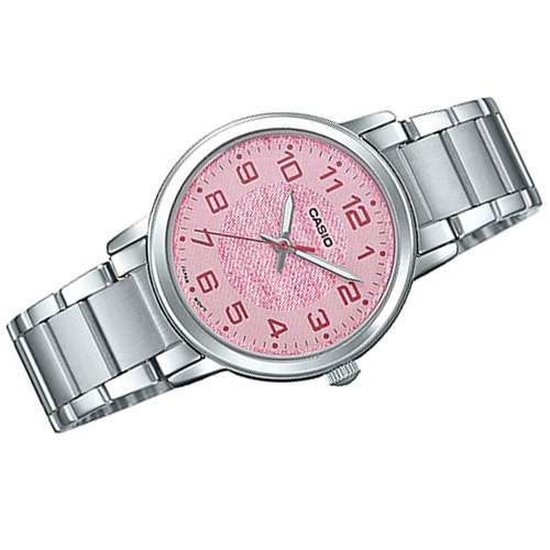 đồng hồ nữ LTP-E159D-4B mặt số màu hồng