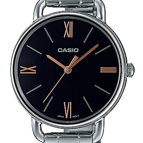 détails du cadran de la montre pour femme Casio LTP-E414D-1ADF