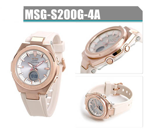 chi tiết đồng hồ casio baby g MSG-S200G-4ADR