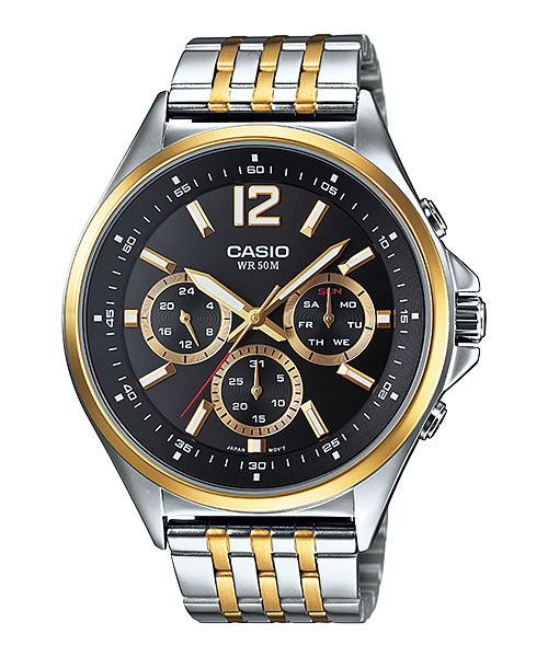  Đồng hồ Casio MTP-E303SG-1AVDF Chính hãng dây kim loại mạ vàng 