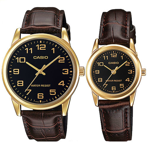 cặp đôi đồng hồ Nam nữ MTP-V001GL-1BUDF và LTP-V001GL-1BUDF