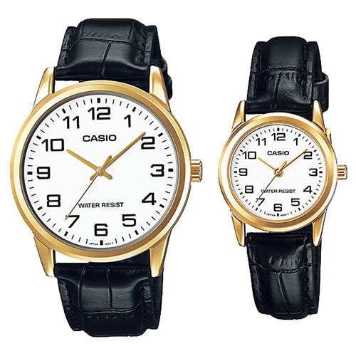 cặp đôi đồng hồ Nam nữ MTP-V001GL-7BUDF và LTP-V001GL-7BUDF