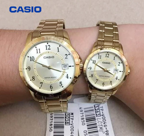 Đồng hồ cặp đôi Casio MTP-V004G-9BUDF Và LTP-V004G-9BUDF