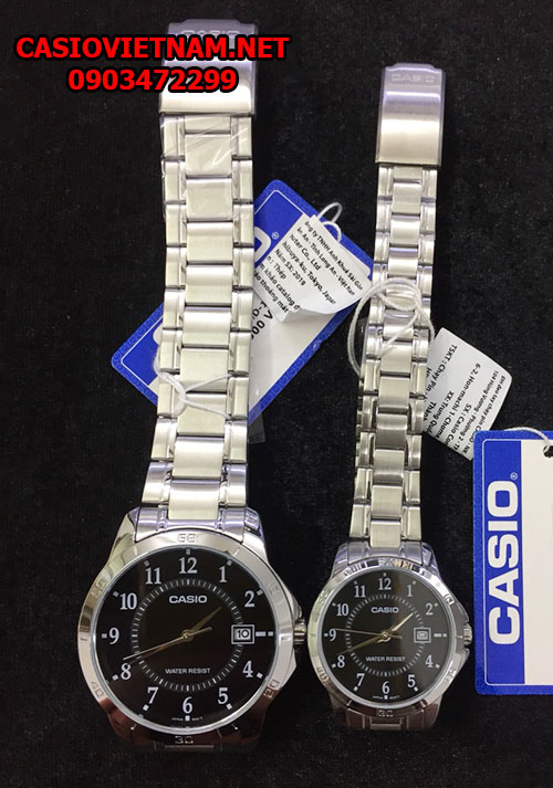 Đồng hồ cặp đôi Casio MTP-V004D-1BUDF Và LTP-V004D-1BUDF