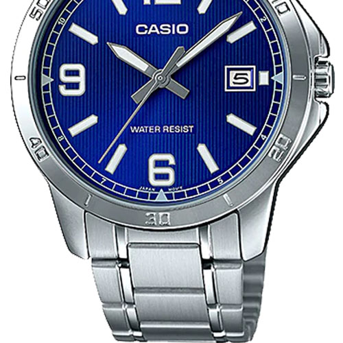 đồng hồ Casio MTP-V004D-2BUDF dây kim loại