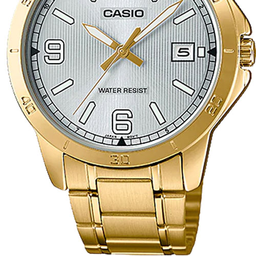 đồng hồ Casio MTP-V004G-7B2UDF dây kim loại mạ vàng