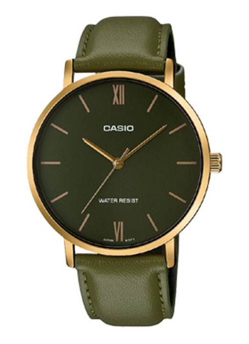 Đồng hồ Casio nam MTP-VT01GL-3BUDF dây da
