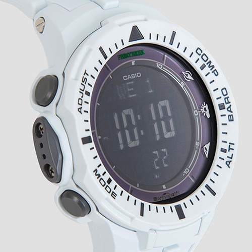 chi tiết mặt đồng hồ protrek PRG-300-7DR