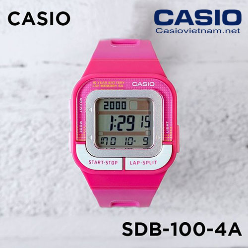 chi tiết đồng hồ casio SDB-100-4ADF