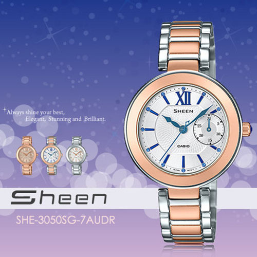 Chiếc đồng hồ Sheen SHE-3050SG-7AUDR tuyệt đẹp