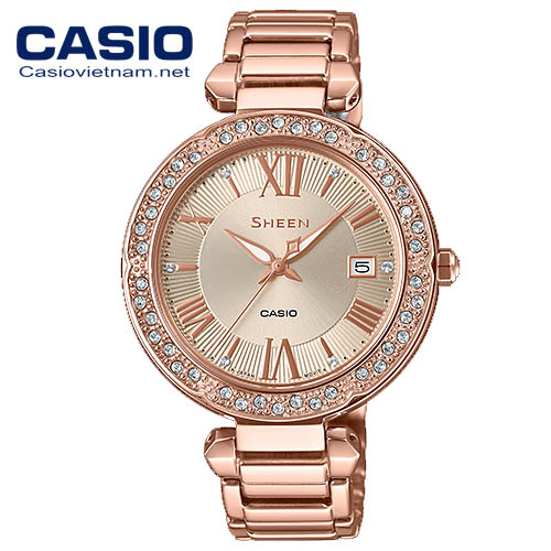 đồng hồ casio sheen SHE-4057PG-4AUDF