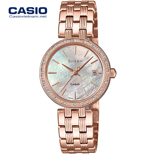 đồng hồ casio sheen SHE-4060PG-4AUDF