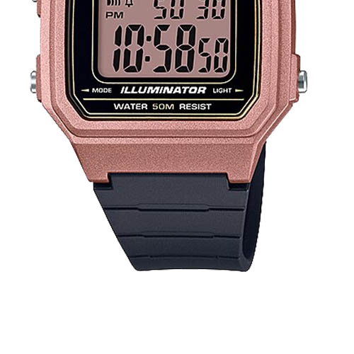đây đeo đồng hồ Casio W-217HM-5A