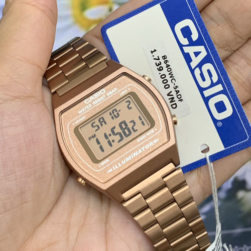 Đồng hồ Casio Rose Gold B640WC-5A