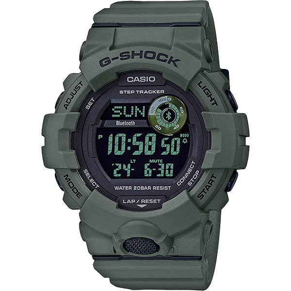 Đồng Hồ Casio G-Shock GBD-800UC-3 Dây Nhựa Màu Xanh Rêu - Kết Nối Bluetooth