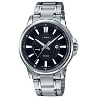Đồng hồ nam Casio MTP-E137D-1AVDF dây kim loại - mặt đen