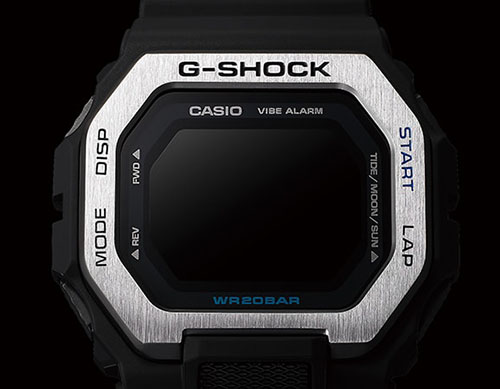 đồng hồ casio g shock GBX-100-1DR viền kim loại
